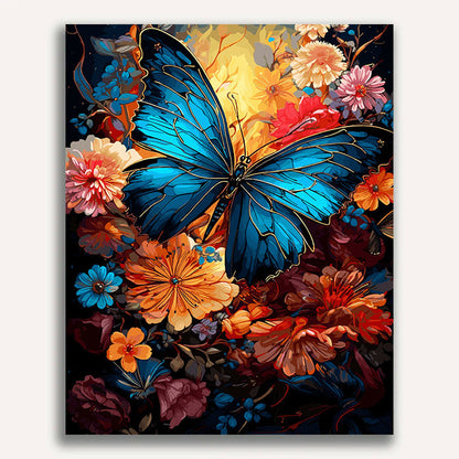 Butterflies resting on flowers - ColourCrash