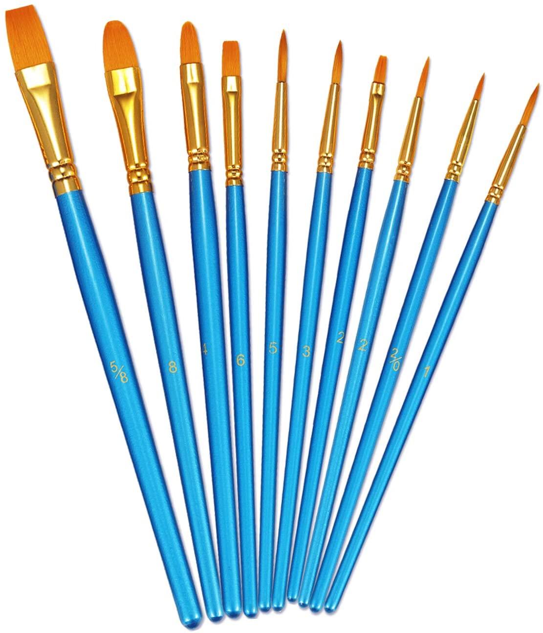 Premium Paint Brushes (10-Pack) - ColourCrash